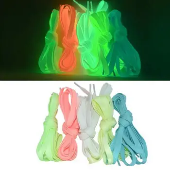 

1Pair Cotton Luminous Shoelace Candy Color Shoes Strings Fluorescent Athletic Flat Shoelace For Canvas Casual Shoes Shoelace#926