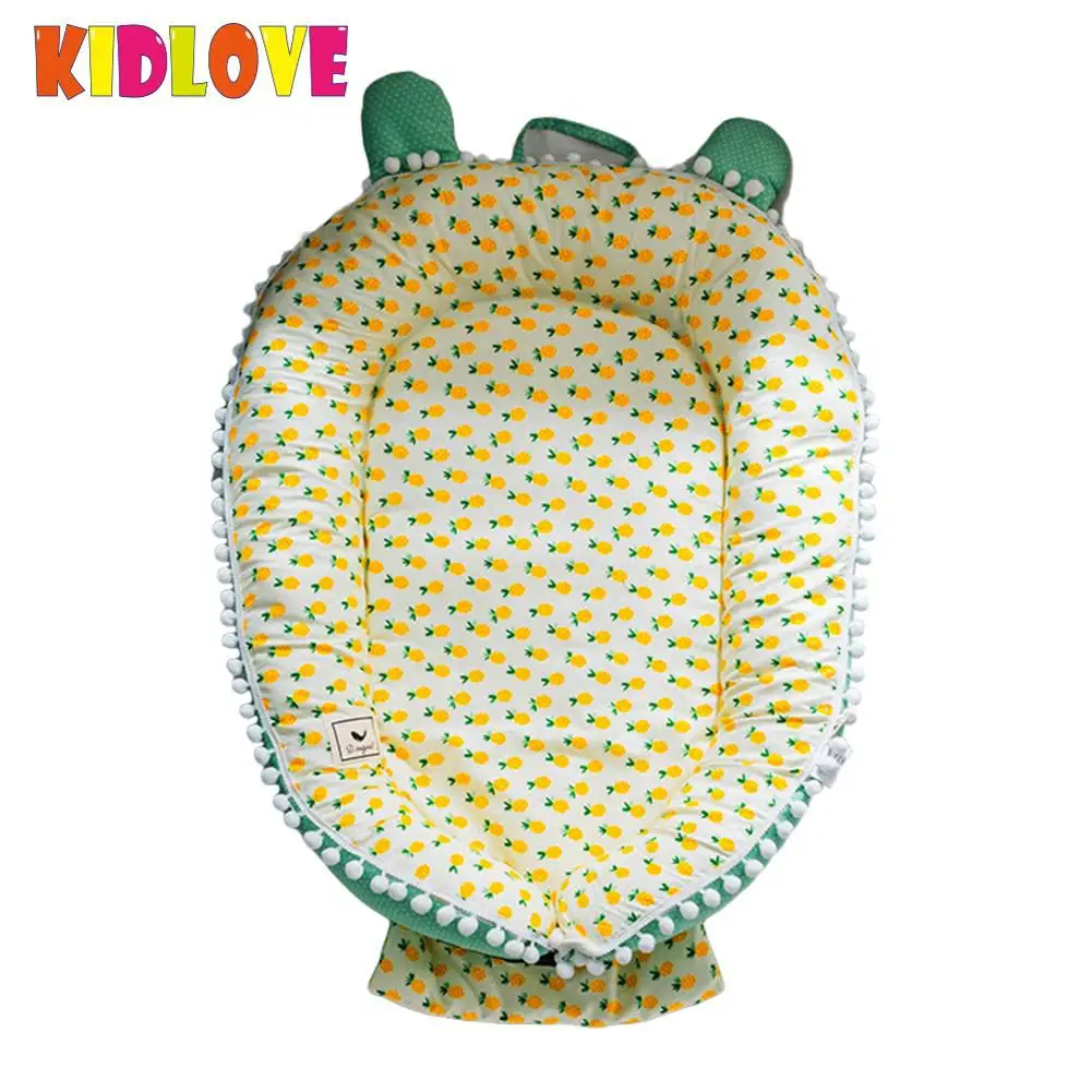 

Kidlove Portable Baby Mattresses Printings Washable Cute Sleep Travel Beds Nest Bed Cushion 4 Color for babygirl boy SAN0