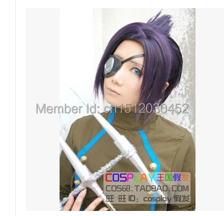 hotsale!Tutor reborn skull purple / cos wig+free weaving cap |
