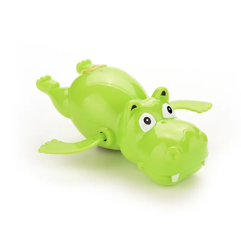 1PC Hippo ของเล่นว่ายน้ำ Behemoth Clockwork Wind Up เด็กทารกพลาสติกของเล่นว่ายน้ำ Hippopotamus