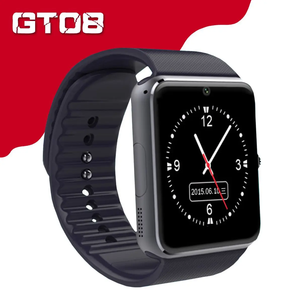 

GT08 Smart Watch Bluetooth Smartwatches For Android Smartphones SIM Card Slot NFC Health Watchs for Android with Retail Box