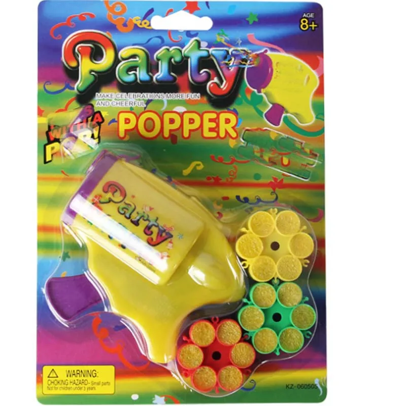 20x мини пуш поп с бумажными Poppers Confetti Gun подарок на день рождения полезные