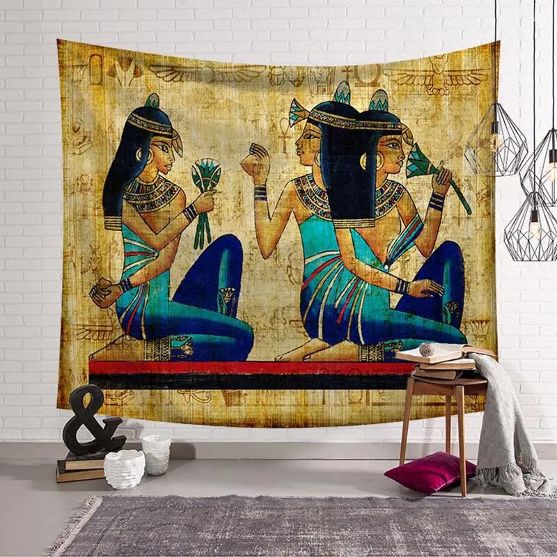 Egyptian Tapestry Wall Hanging Women Indian Decorations For Home Wall
