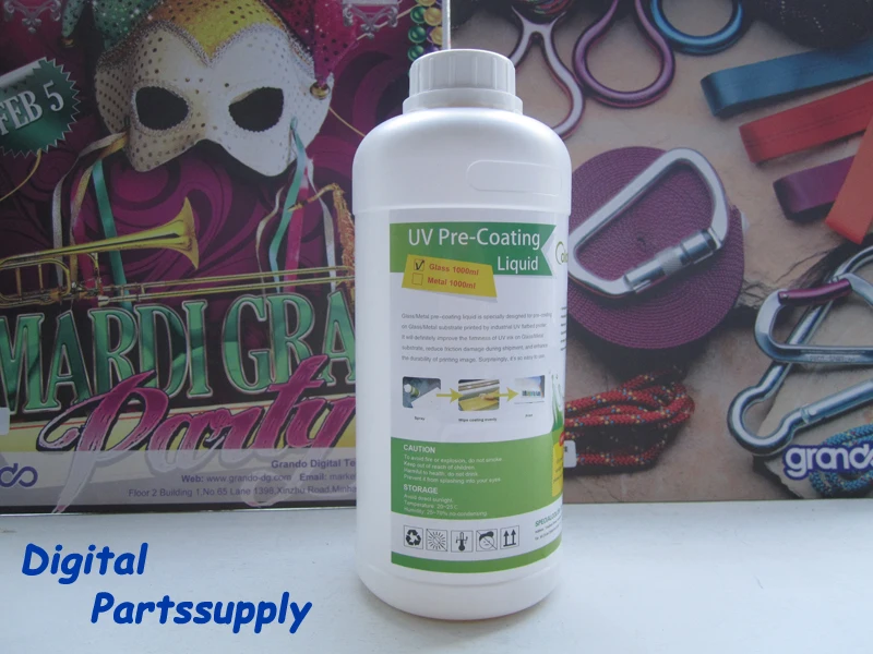 

New Arrival! 1000ml Glass UV Pre Coating Liquid for UV Ink Best Quality