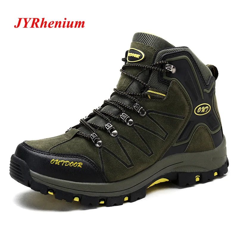 

JYRhenium 2018 New High Quality Men Hiking Shoes Outdoor Camping Shoes Climbing & Sport Shoes Wear Resistant Outdoor Shoes 39-45