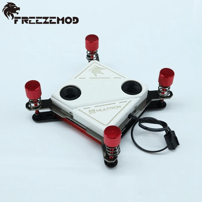 

FREEZEMOD computer pc CPU water cooler block with light slow flashing for INTEL intel LGA 1151 115X 2011 platform. INTEL-POI3