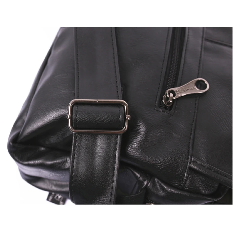 Three Box Men Messenger Bag Polyurethane Leather Casual
