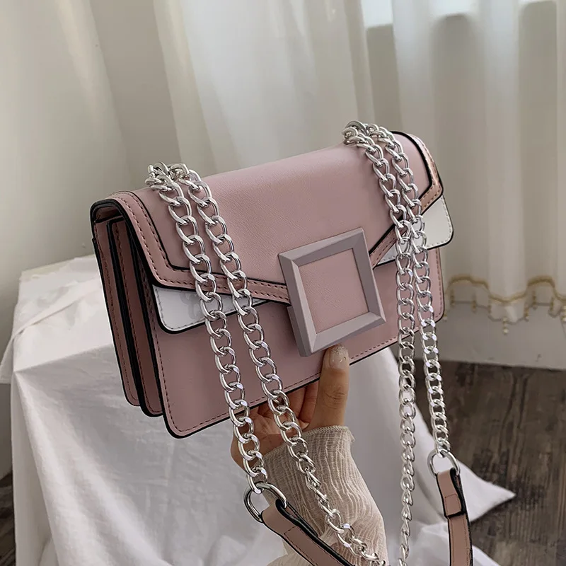 

new small bag female 2019 summer new satchel chain one-shoulder simple fashion small pack