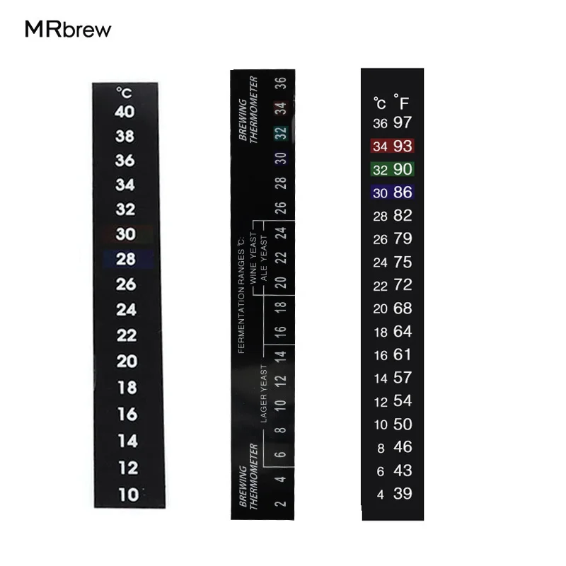 5 Termometri Adesivi LCD Per Birra Fatta In Casa - Autoadesivi Per Fermentatore, Range 2-36°C - Foto 9