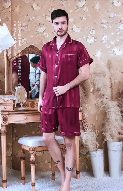 silk suit set