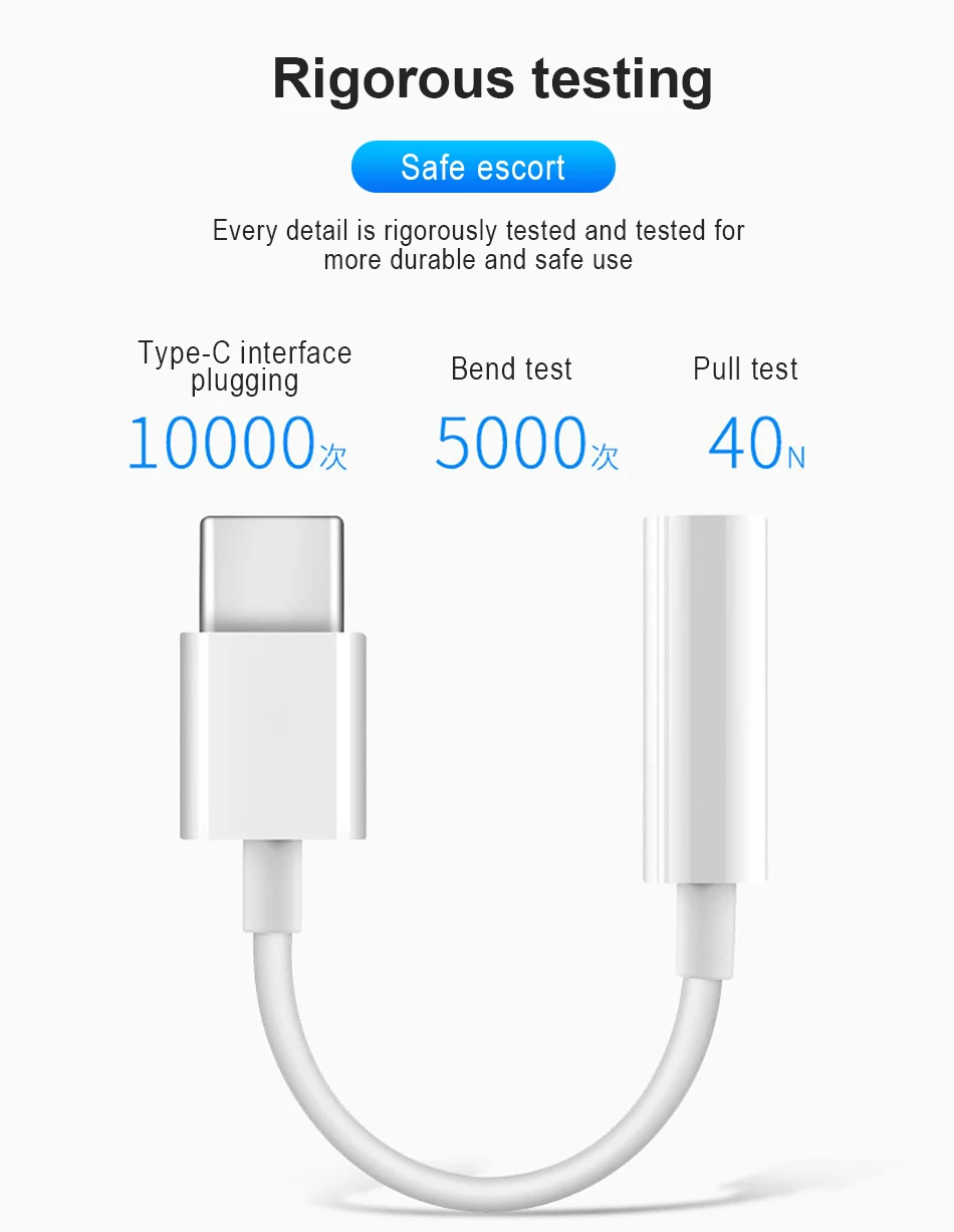!ACCEZZ USB Type C To 3.5mm Audio Adapter For Huawei Mate 10 Pro Xiaomi 6 5 Mix 2 Calling Listening Earphone Connector Aux Cable (11)