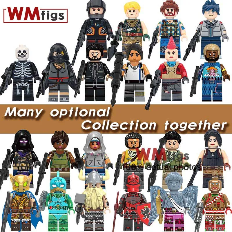 

One Set Legoings Battle Royale Halo Warriors Hound Explorer Ninja Figures Building Blocks Battle Toys for Children Gifts Doll
