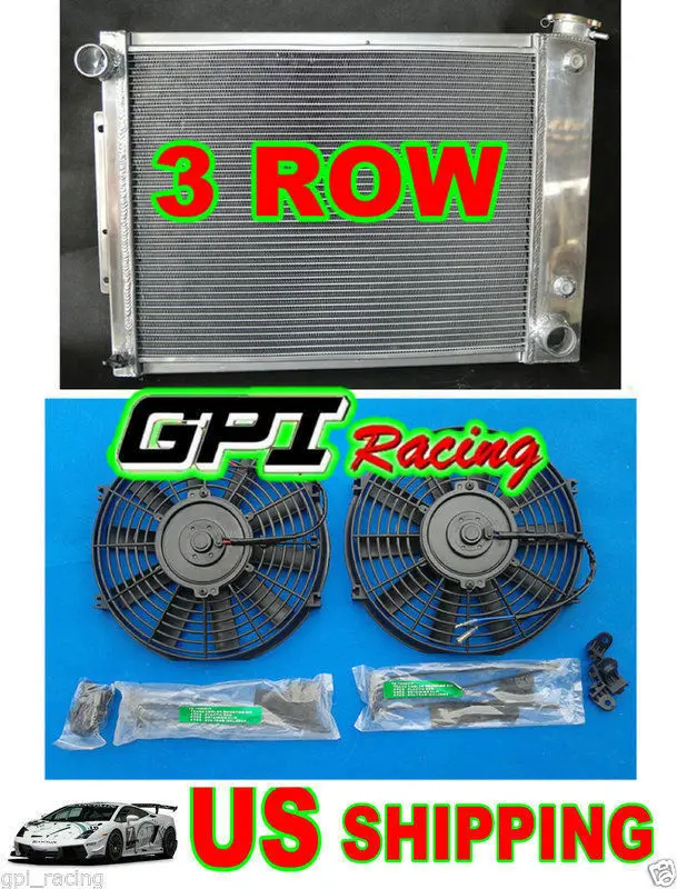 

ALUMINUM RADIATOR + fan 67-69 68 FOR CHEVY CAMARO / Pontiac FIREBIRD T/A 5.3L-5.7L V8+ FAN