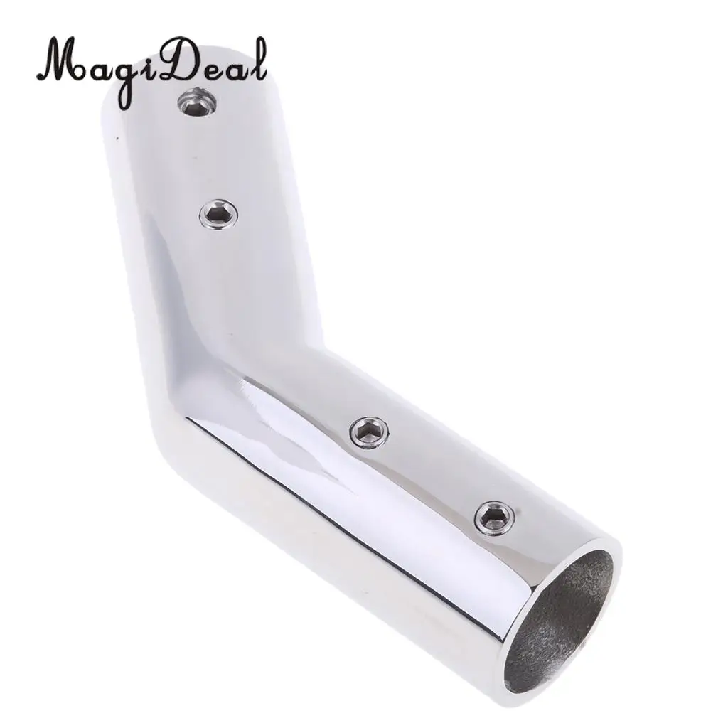 MagiDeal Durable Stainless Steel Marine Boat Hand Rail 140 Degree Bow Form 7/8' 22mm for Kayak Canoe Boating Dinghy Yacht Silver