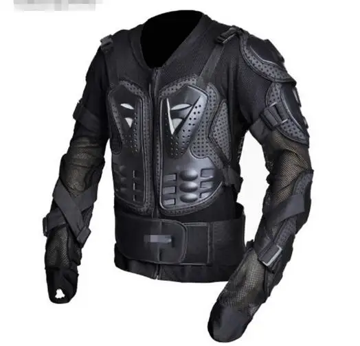 2007 Chcycle тела удлиненная куртка для мальчиков гоночный мотоцикл броня protetor de pescoco бюст гоночная Броня мотор броня для мотокросса - Цвет: Черный
