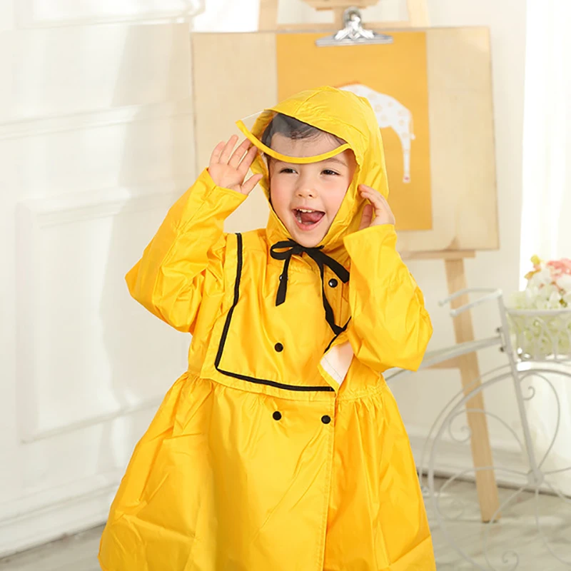 New Cute Small Dinosaur Polyester Impermeable Raincoat For Children