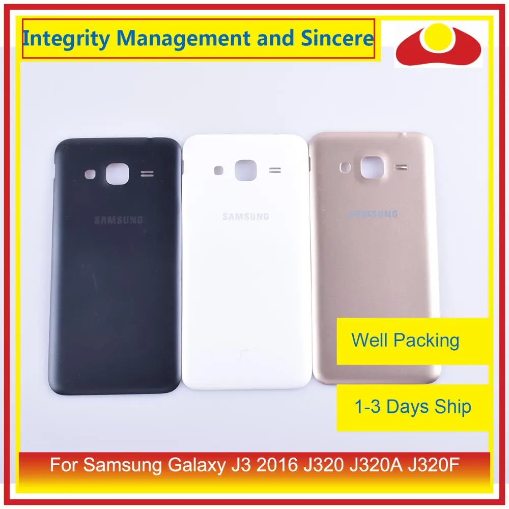 Оригинальный чехол для Samsung Galaxy J3 2016 J320 J320A J320F J320M J320FN корпус батарейного отсека