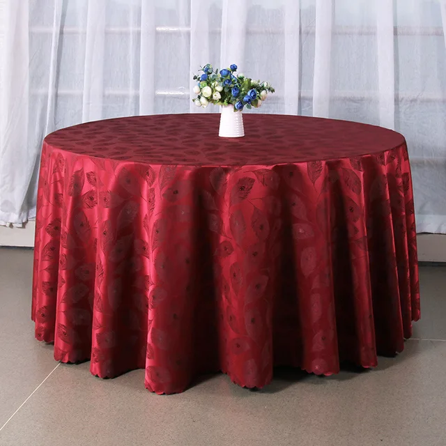 Wholesale European Round tablecloth Hotel dining table cover for