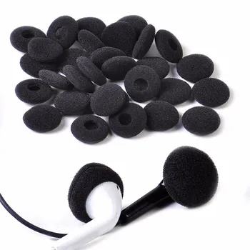 

30Pcs Sponge Covers Tips Black Soft Foam Earbud Headphone Ear pads Replacement For Earphone MP3 MP4 Moblie Phone