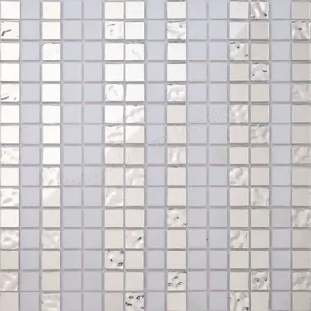 

Free shipping Silver mosaic glass bathroom tile swimming pool tile kitchen wall tile wallpaper