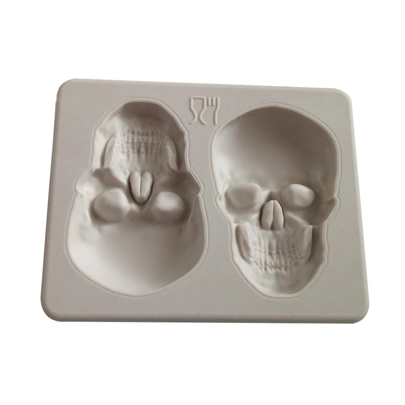 

Silicone Skull Sugar Fondant Cake Molds Skull Cake Shape Decoration Embosser For DIY Mold Baking Cake Tools Halloween Day