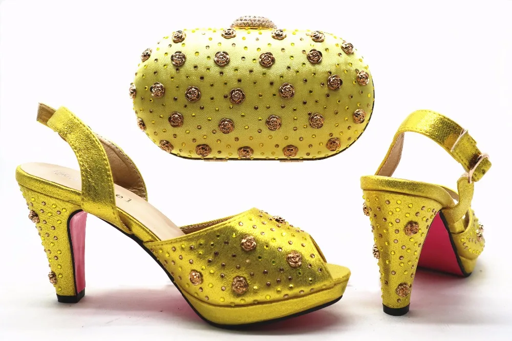 Buy Summer High heels With Matching Bag Set Fashion