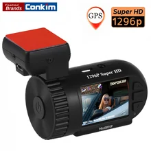 Conkim мини 0805 P автомобиль тире Камера 1296 P 30fps H.264 WDR GPS видеорегистратор регистратор парковка Сенсор низкая Напряжение Защита Конденсатора