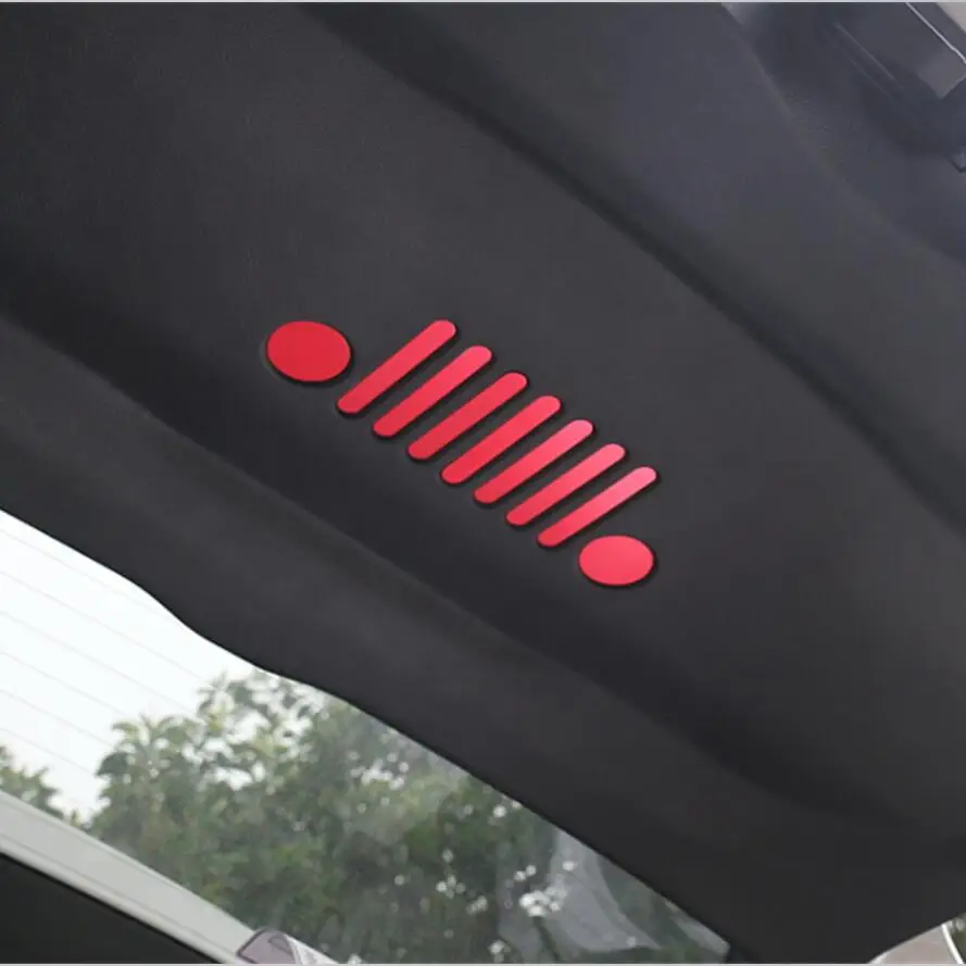 

Yimaautotrims Auto Accessory Tail Rear Trunk Door Inside Emblem Sticker Cover Trim 9 Pcs Metal For Jeep Compass 2017 2018 2019