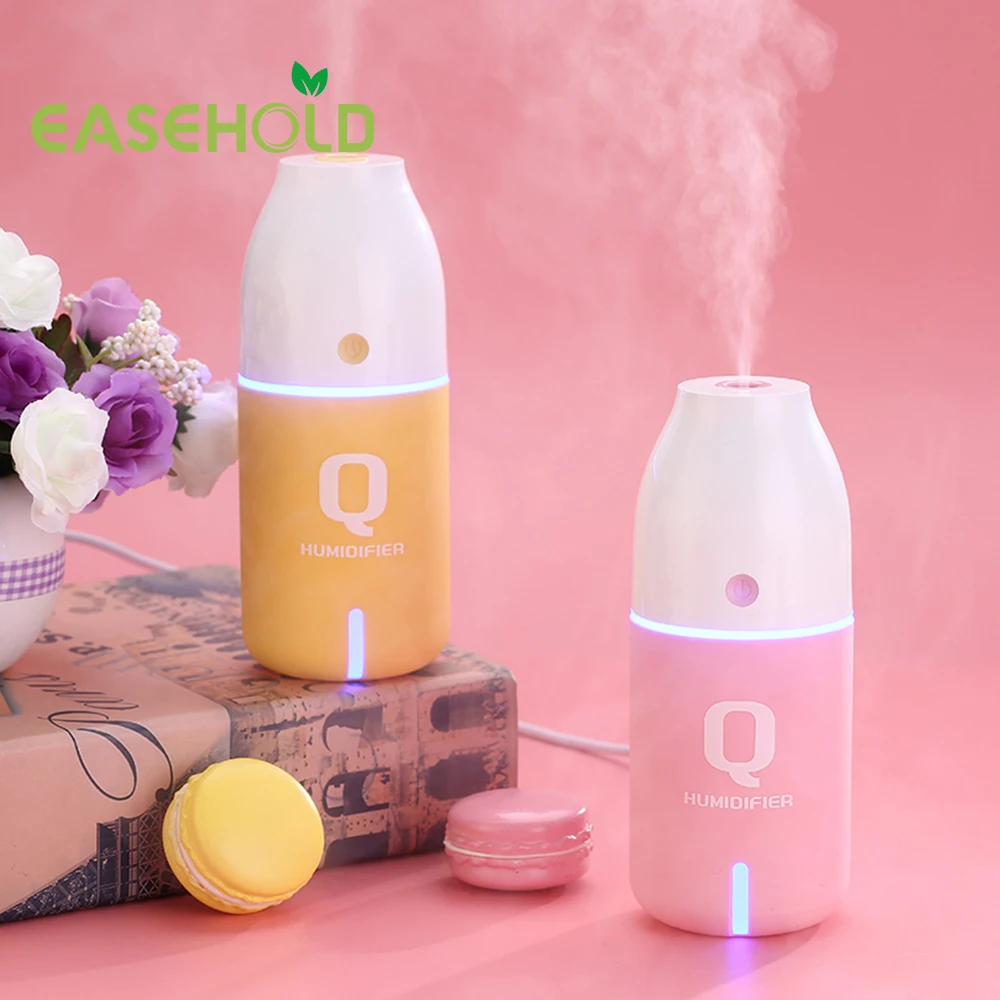 

EASEHOLD New 150ml USB Bottle Humidifier Ultrasonic Car Air Humidifier Mist Maker Night Light Portabe Cup Household Air Purifier