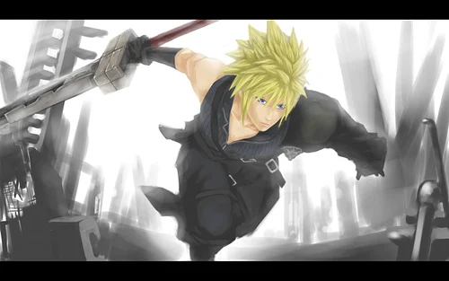 

S3303 FINAL FANTASY FF VII 6 WOOD BLADES COMBINED CLOUD STRIFE BUSTER SWORD 52"