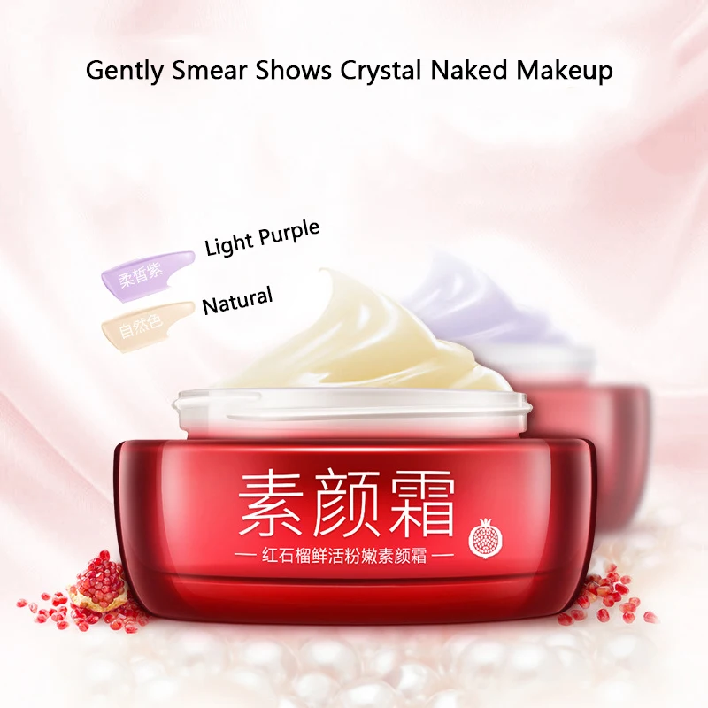 

One Spring Pomegranate Face Foundation Cream Skin Care Concealling Whitening Moisturizing Day Cream Anti-Aging Anti Wrinkle 50g