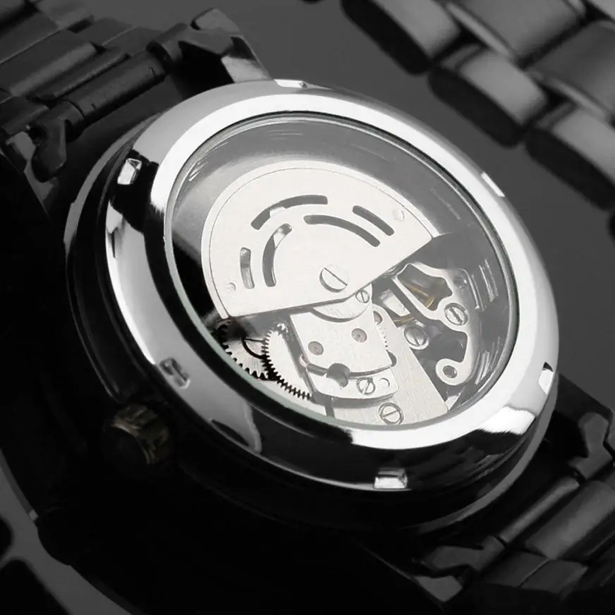 

High-end fashion automatic mechanical watch quartz movement simulation business watch men's luxury sports leather gift watch #F