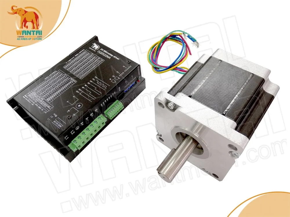 

New arrival! Wantai 1axis Nema42 110BYGH115-001 13N.m(1840oz-in) 6.0A &Driver DQ2522MA CE ROHS ISO Milling Machine Metal