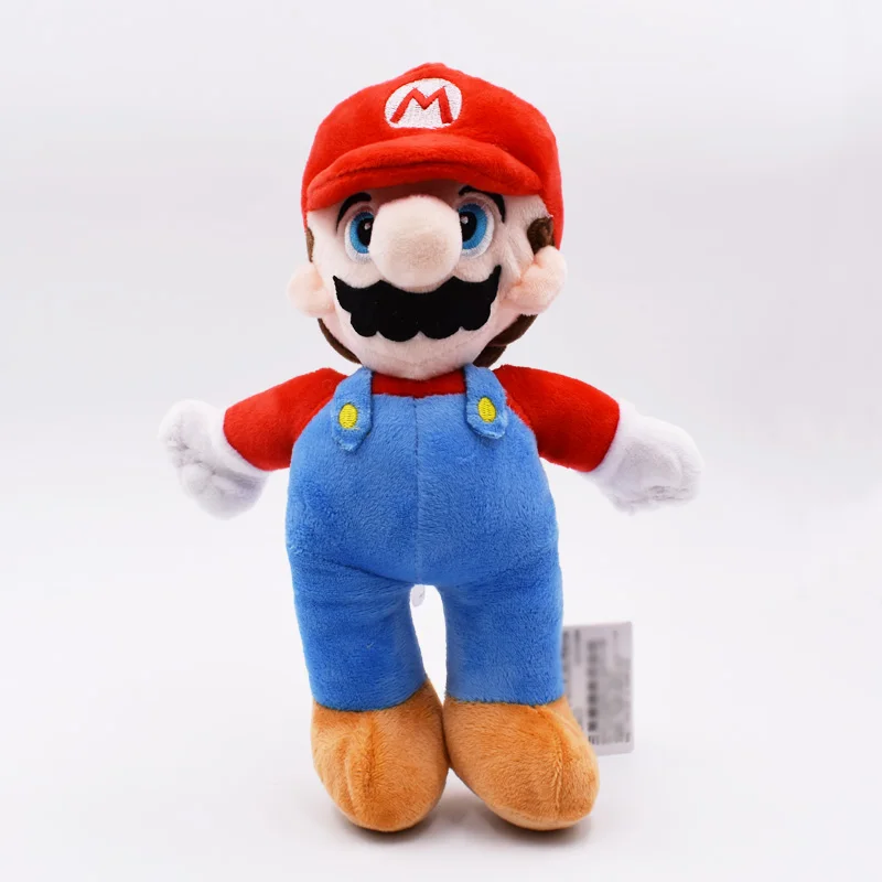 1" 25 см Super Mario Bros PP Хлопок Плюшевые Игрушки Стенд Марио брат красная шляпа Peluche Игрушки мягкие куклы для детей Подарки