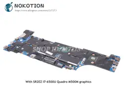 NOKOTION для lenovo Thinkpad P50S Материнская плата ноутбука 15,6 дюймов 01AY340 основная плата SR2EZ I7-6500U Quadro M500M видео карты