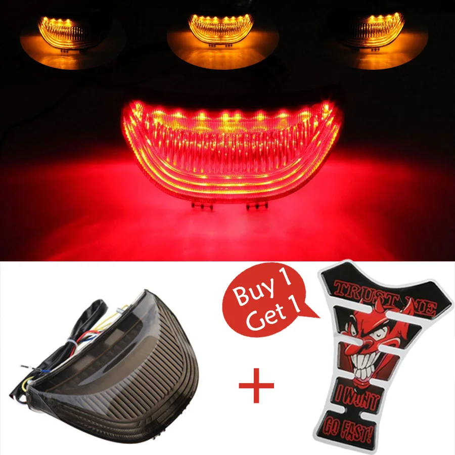 Motorcycle Tail Light Integrated Lamp LED Turn Signals Light Brake