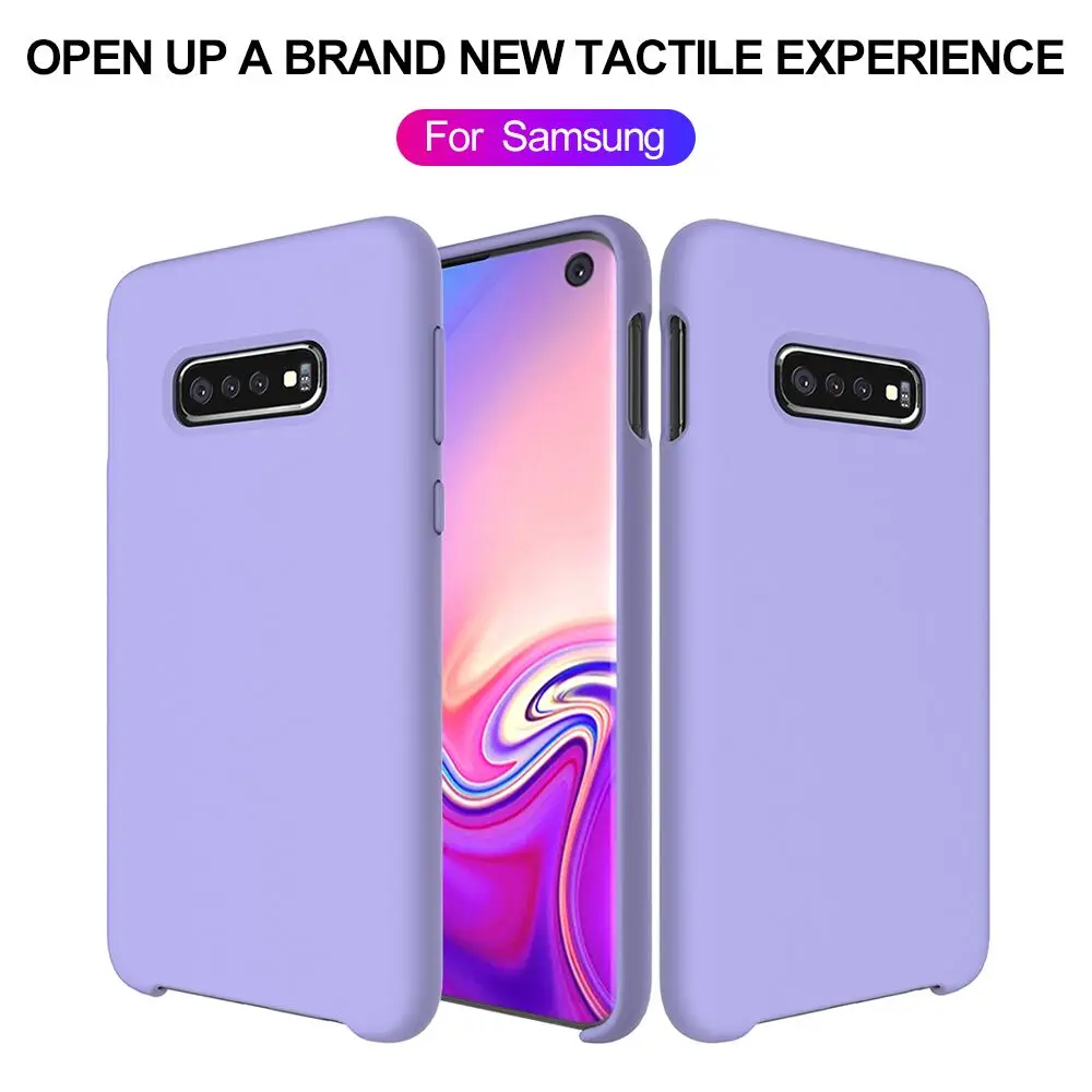 

FastDeng Sweet Candy Color Cover Phone Case For Samsung S8 S9 S10 Plus Colorful Waterproof Cute Simple Case For Samsung A8 2018