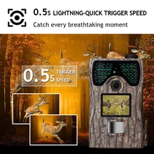 Охота Камера 12MP 1080 P IP56 Водонепроницаемый Trail Камера с 48 шт. 940NM без свечение ИК-светодиодов Motion Activated 0,5 S быстрого запуска