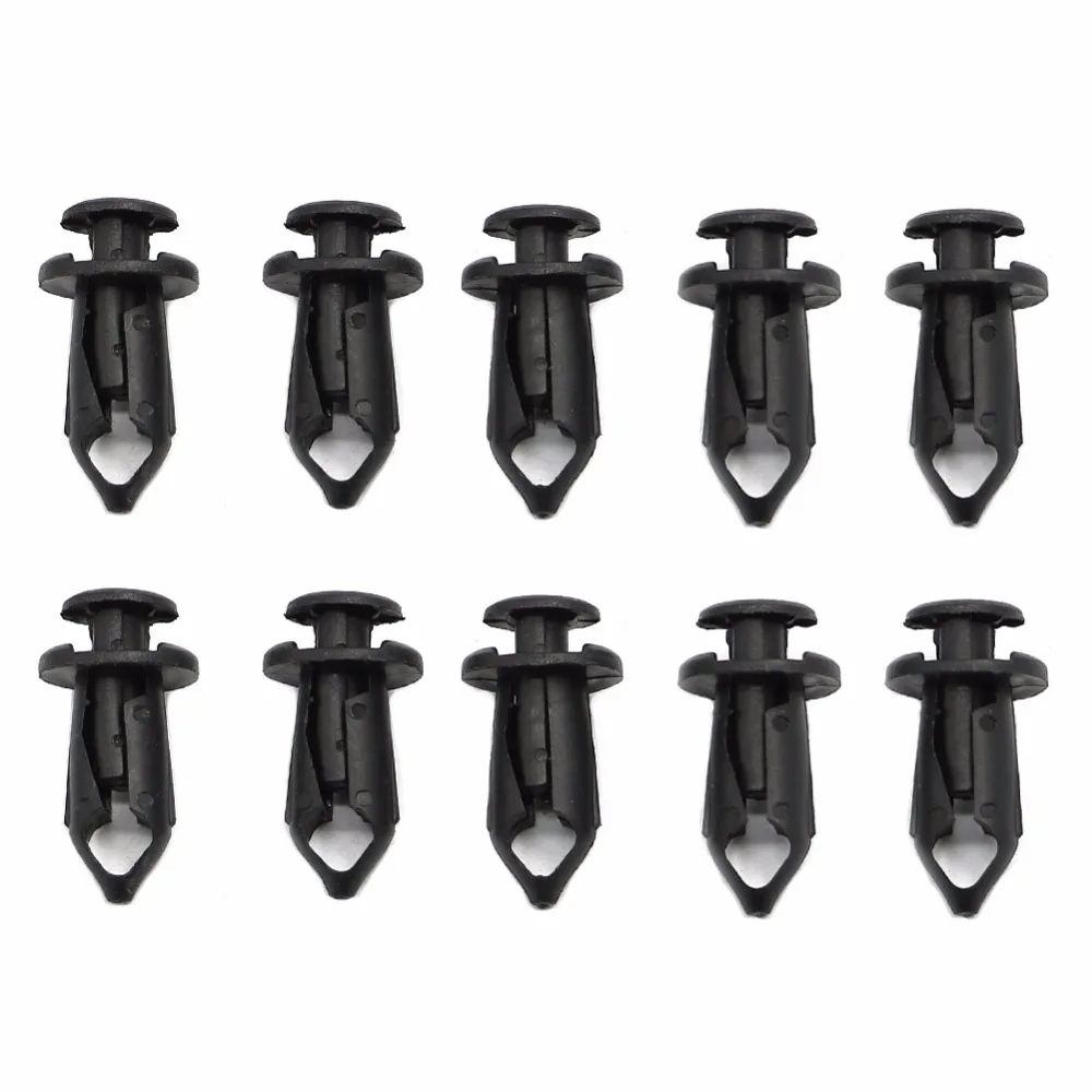 

10pcs Motorcycle 8mm Black Rivet Fairing Body Trim Panel Fastener Screw Clips For Polaris Sportsman 550 850 XP Rangers Rzr