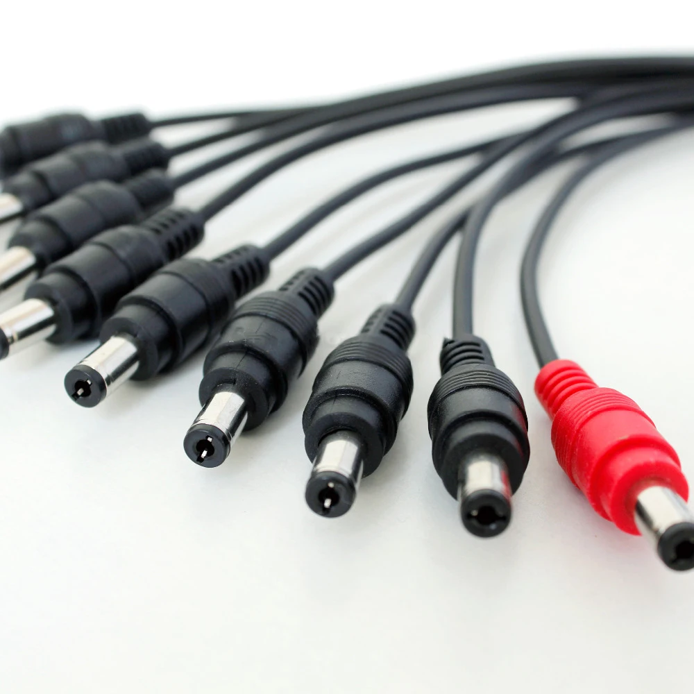 1 to 9 DC Power Splitter Cable DVR Plugs for CCTV Camera System video cctv accessories