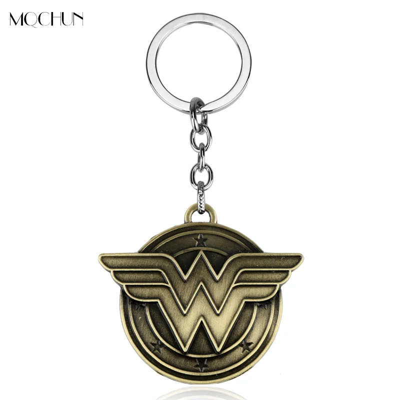 

MQCHUN New Avenage Wonder Woman Super Hero Keychain Movie Jewelry Key Chain Keyring for Birthday Christmas Women Men Gift