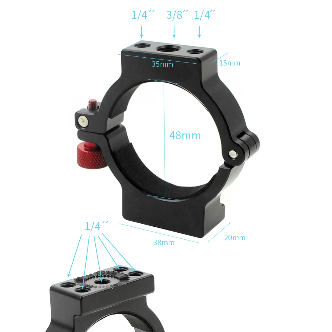 Стабилизатор фотографии расширение клип кольцо Крепление Адаптер для SLR камеры монитор Mic светодиодный свет для DJI Ronin S Gimbal аксессуар