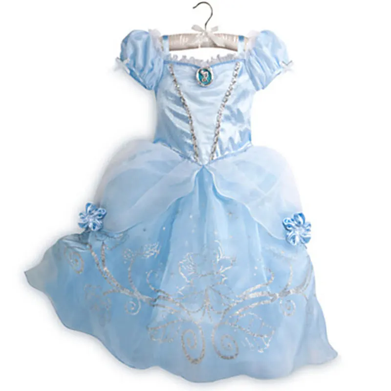

3-8T Girls Princess Cinderella & Bell Dresses Children Clothing Baby Clothes Kids Christmas Halloween Cosplay Vestidos Costumes
