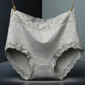 

New Arrival Hot Women briefs Comfortable Cotton High waist underwear Seamless Lace Women Sexy Ultra-thin Breathable Panties