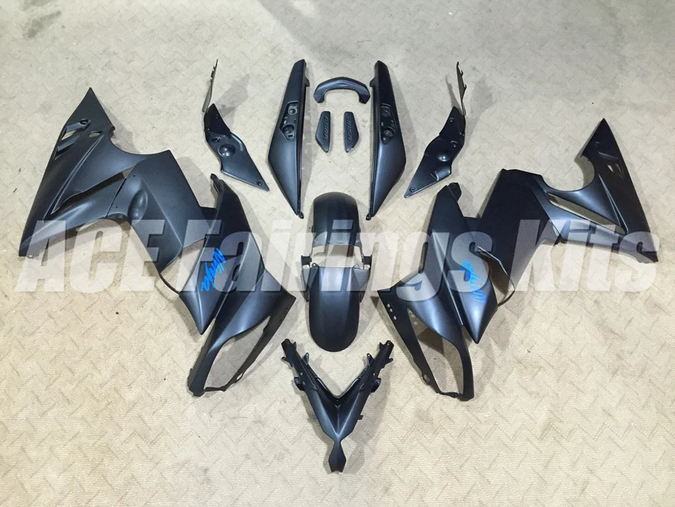 

100% Easy Installation New ABS Fairings kit Fit for Kawasaki Ninja 650R ER-6F 09 10 11 650 ER6F 2009 2010 2011 custom black matt