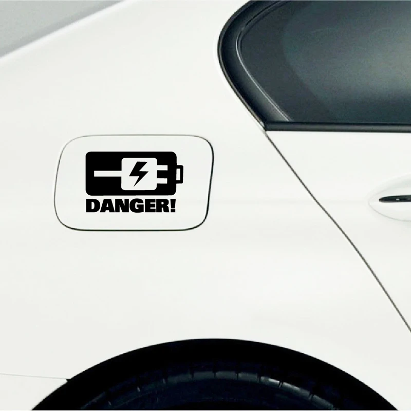 Danger Charging Warning Car Sticker For Electric