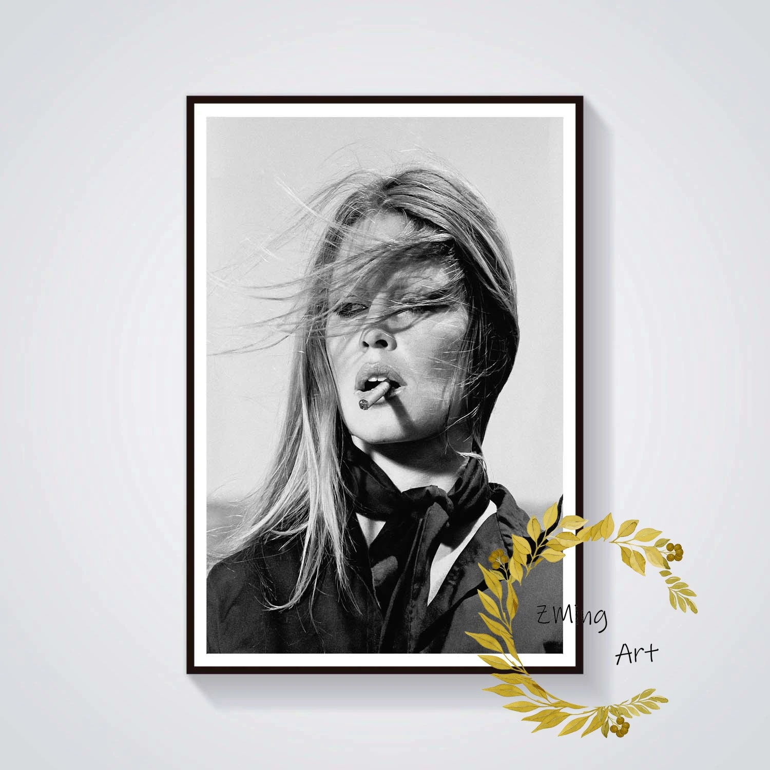 をブリジット バルドーバブルガム音楽ヒップホップポスター壁アート 絵画 書道 Aliexpress