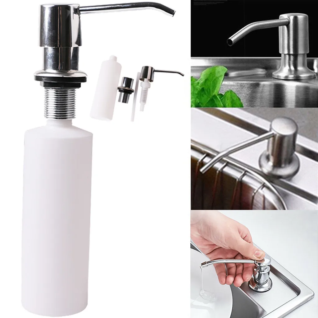 

300ML Countertop soap dispenser Liquid Hand Pump Replacement Kitchen Sink Soap Dispenser kitchen sink soap dispenser