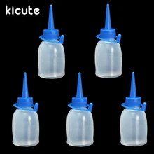 Kicute 5 шт./упак. переоценивают 35 мл белого и синего цвета клей гель масло Пластик бутыль Лаборатория пустой Jet обойтись без канцелярские принадлежности для лаборатории