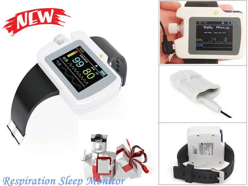 CONTEC Sleep apnea screen meter SPO2 Pulse Rate Respiration Monitor RS01|